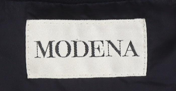 Modena Men's Black Blazer, Size 38R, Two-Button Formal