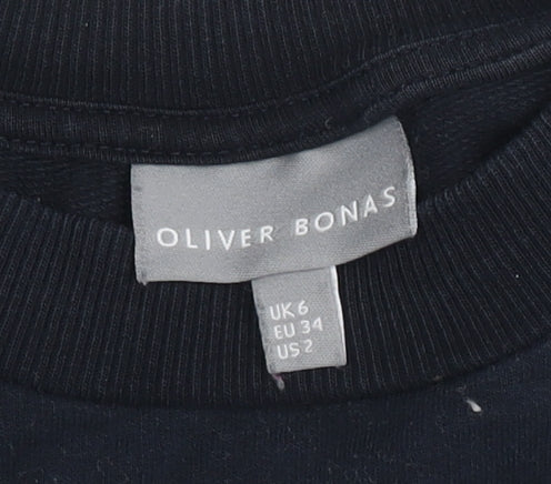 Oliver Bonas Black Long Sleeve Dress - Size 6