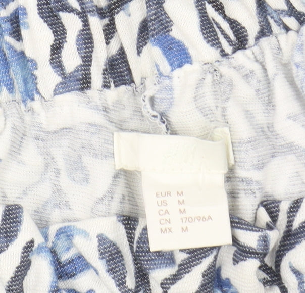 H&M Women’s Multicoloured Floral Off-Shoulder Dress Size 12