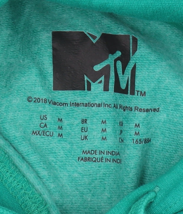 MTV Unisex Green Hoodie M