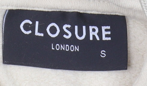 Closure London Beige Men's Small Pullover Hoodie