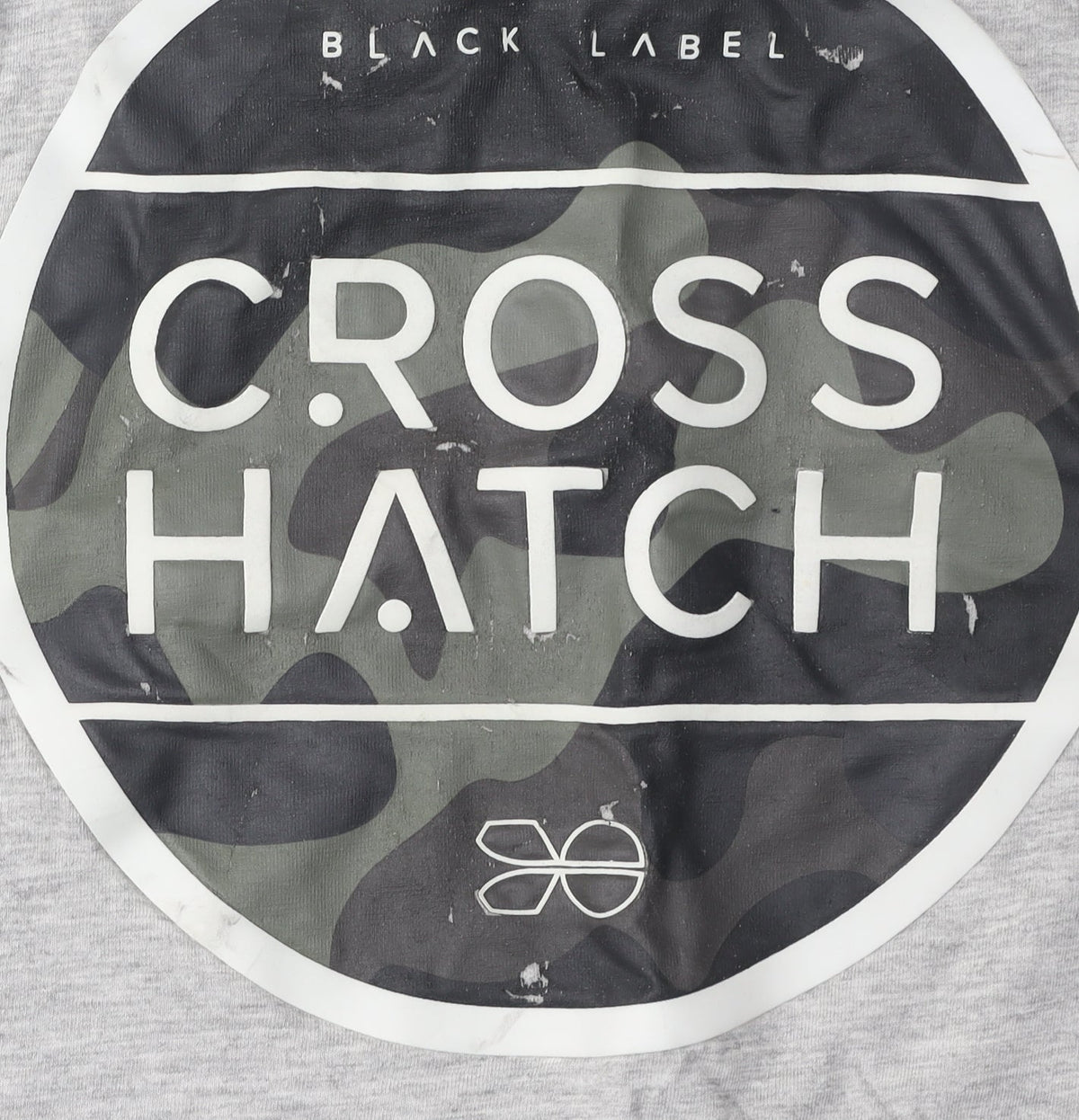 Crosshatch Men's Grey 2XL Camouflage T-Shirt