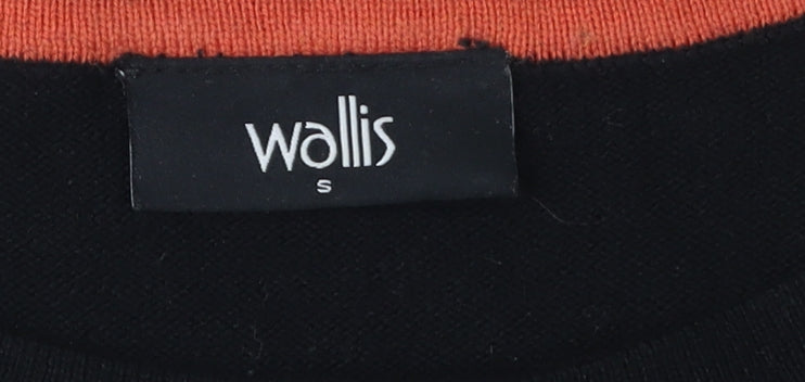 Wallis Women's Black Striped Pullover Jumper, Size S