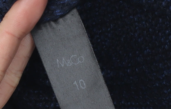 M&Co Women's Blue Jumper Size 10