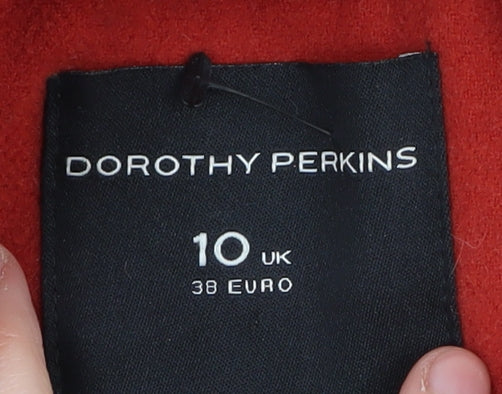 Dorothy Perkins Women’s Red Pea Coat Size 10