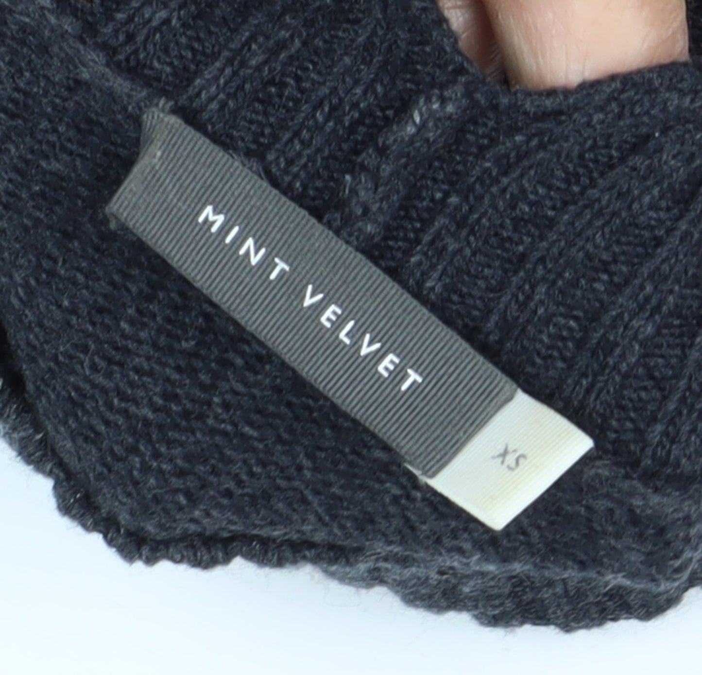 Mint Velvet Black Wool Jumper Dress XS for Women