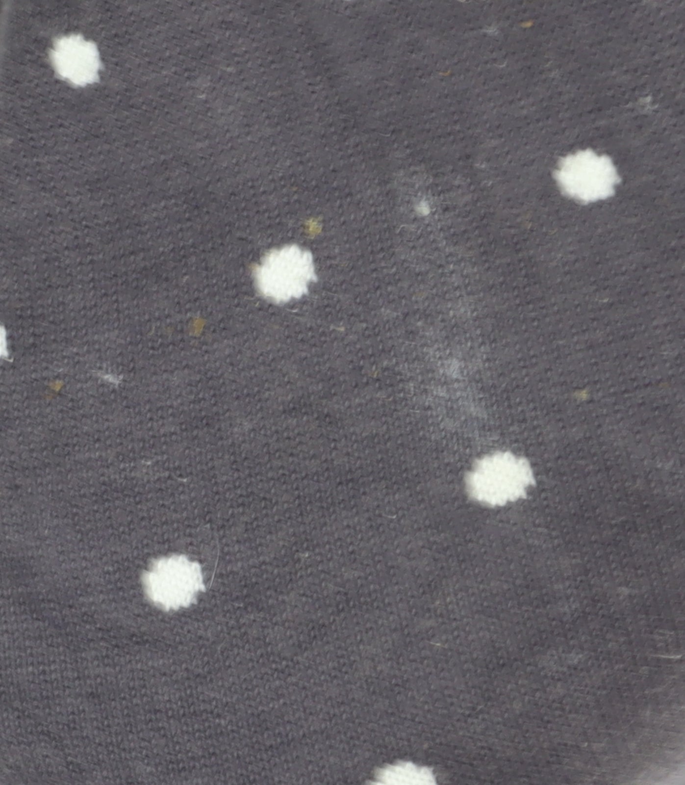 Peter Hahn Women's Grey Polka Dot Roll Neck Jumper