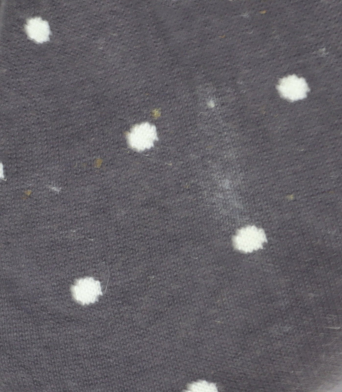 Peter Hahn Women's Grey Polka Dot Roll Neck Jumper