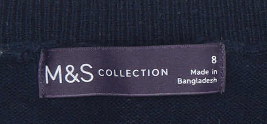Marks & Spencer Women's Multicoloured Size 8 Pullover Jumper