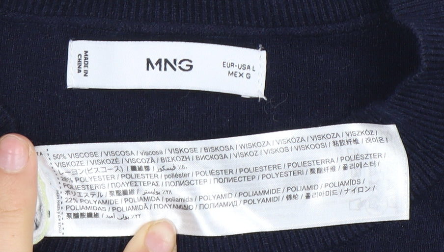 MNG Women's Striped Pullover Jumper Multicoloured Size 14