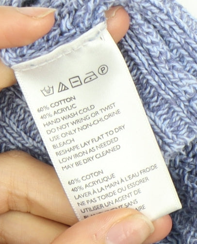 BDG Women's Blue Open Front Cardigan Knit Jumper Size M