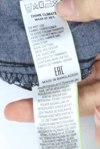 Marks & Spencer Men's Black Slim Jeans, Size 34