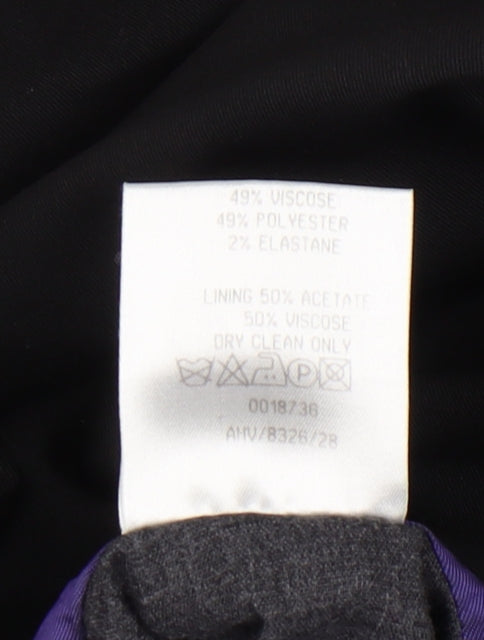 Burton Men's Black Regular Fit Blazer, Size 38R, Viscose Blend