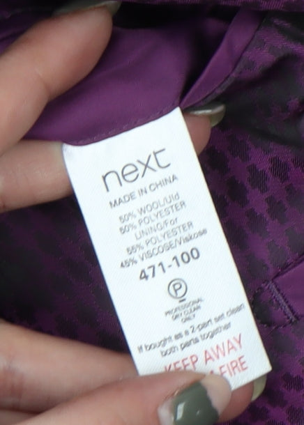 Next Men's Black Striped Wool Blazer Size 38R