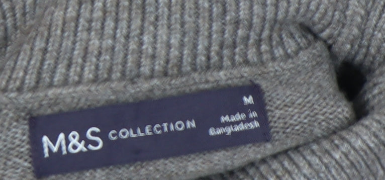 Marks & Spencer Women's Medium Grey Roll Neck Jumper