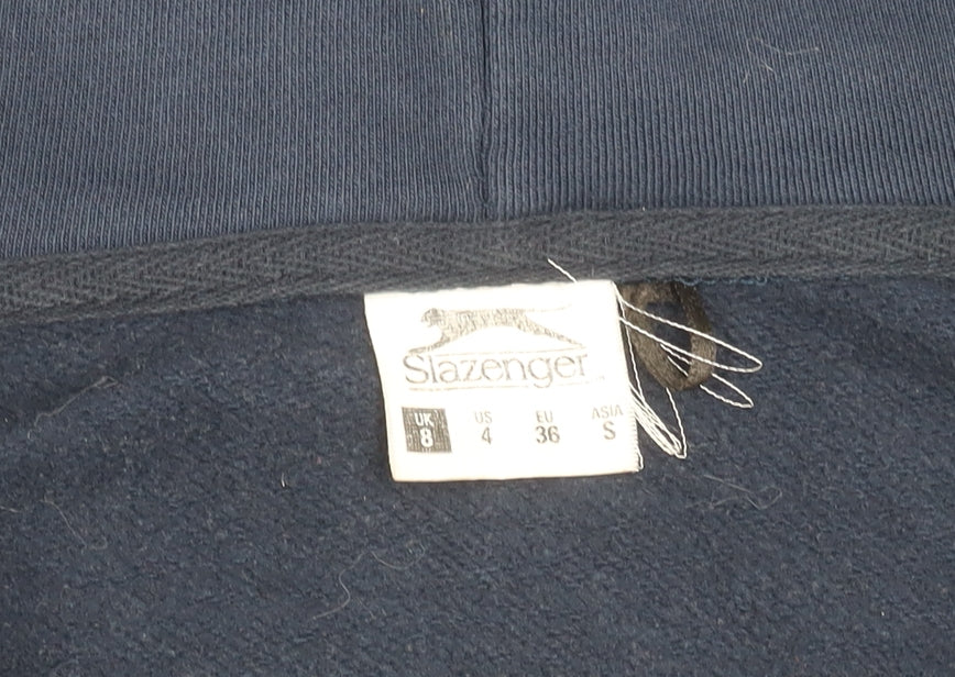 Slazenger Blue Unisex Hooded Jacket Size 8 Casual