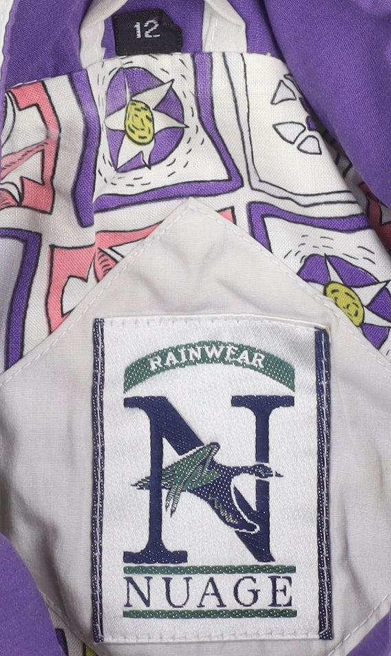 Nuage Women's White Rain Coat Jacket Size 12