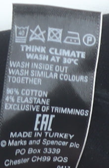 Marks and Spencer Women's Black Trousers Size 14