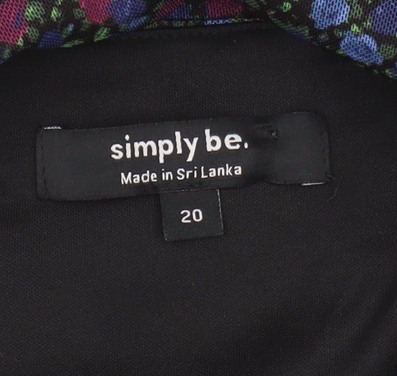 Simply Be Women's Multicoloured Off the Shoulder Top