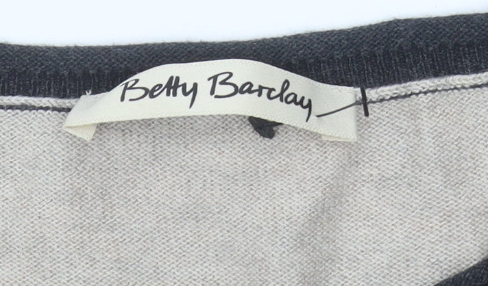 Betty Barclay Women's Multicoloured Striped Pullover Jumper - Size 8
