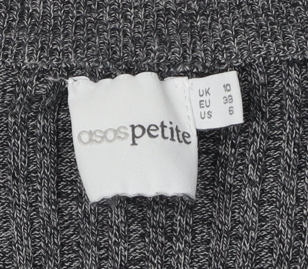 ASOS Petite Grey Cable-Knit Cardigan Size 10