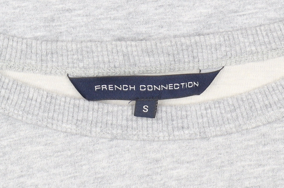 French Connection Women's Grey Small Pullover Sweatshirt