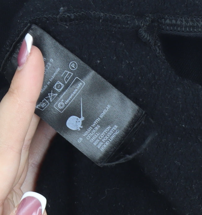 Monki Unisex Black XS Pullover Hoodie