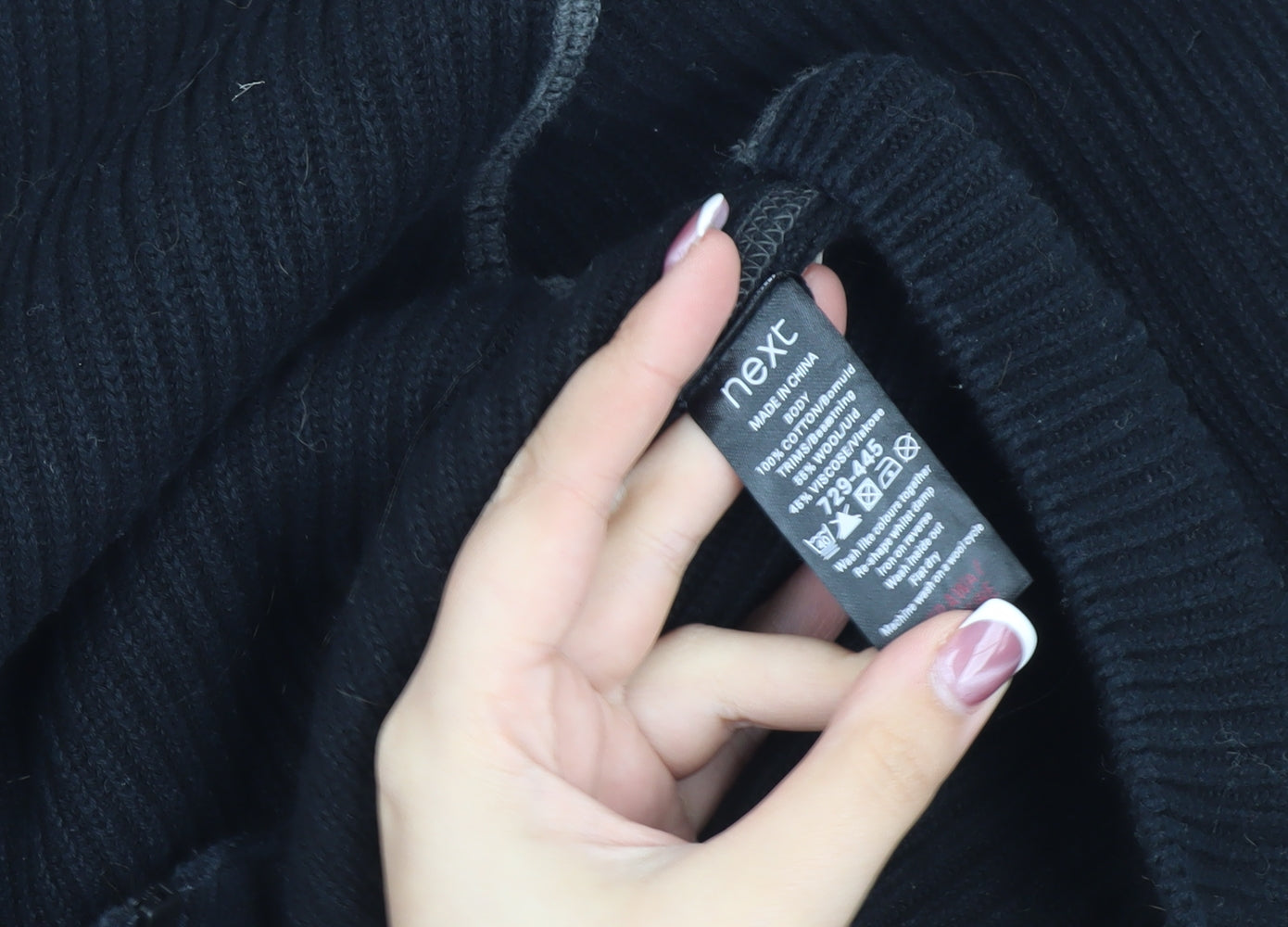 Next Men's Black Knit Jacket, Medium, Casual Wear