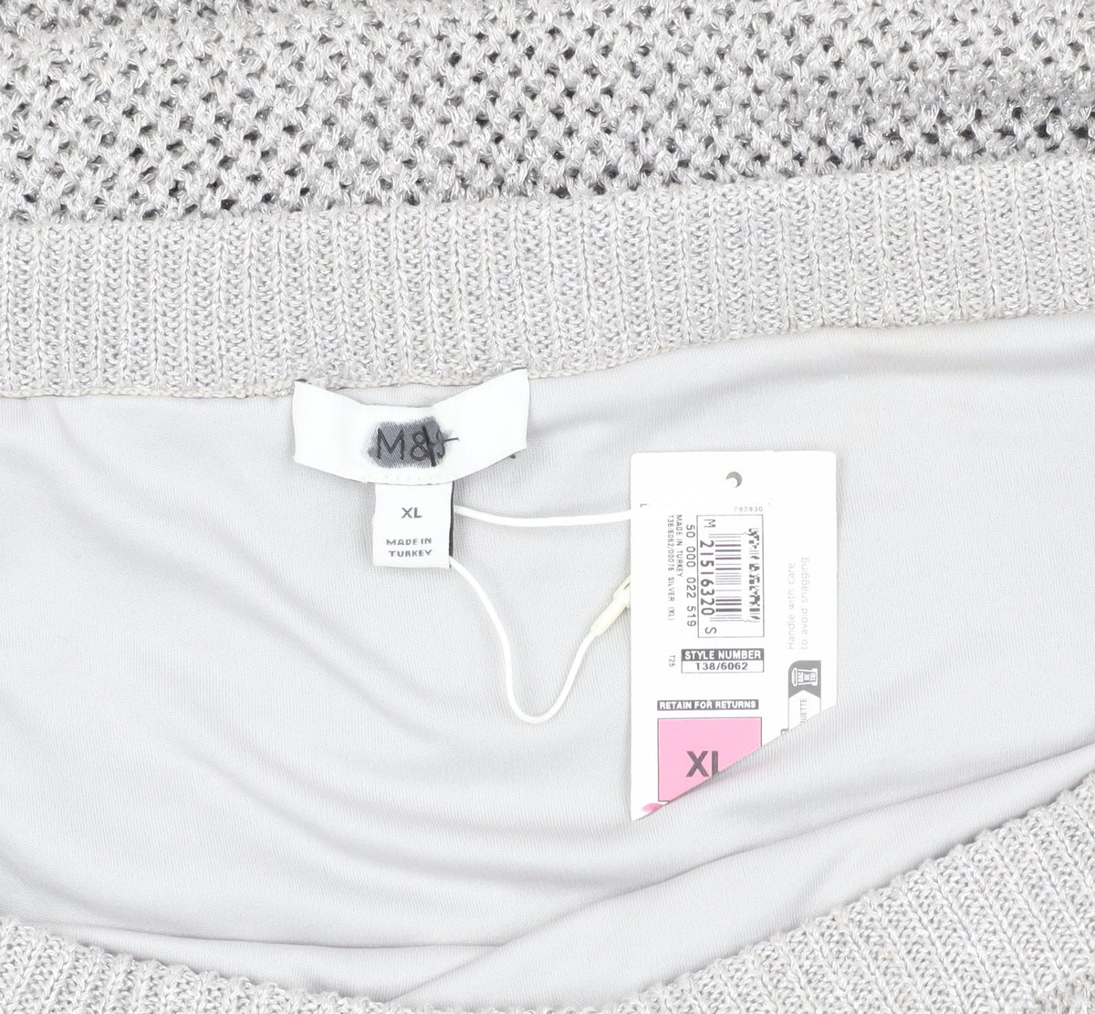 Marks & Spencer Women's Grey XL Knit Pencil Skirt