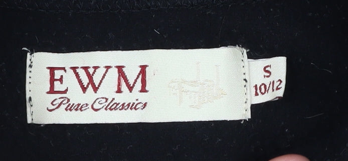EWM Women's Black Fleece Waistcoat Size S Casual
