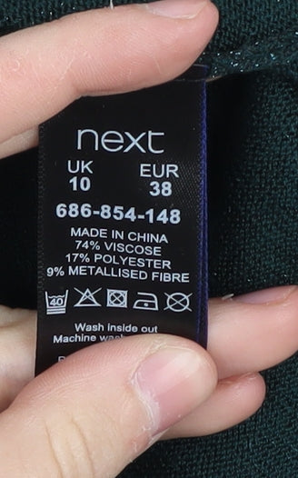 Next Women's Green Tunic Jumper Size 10