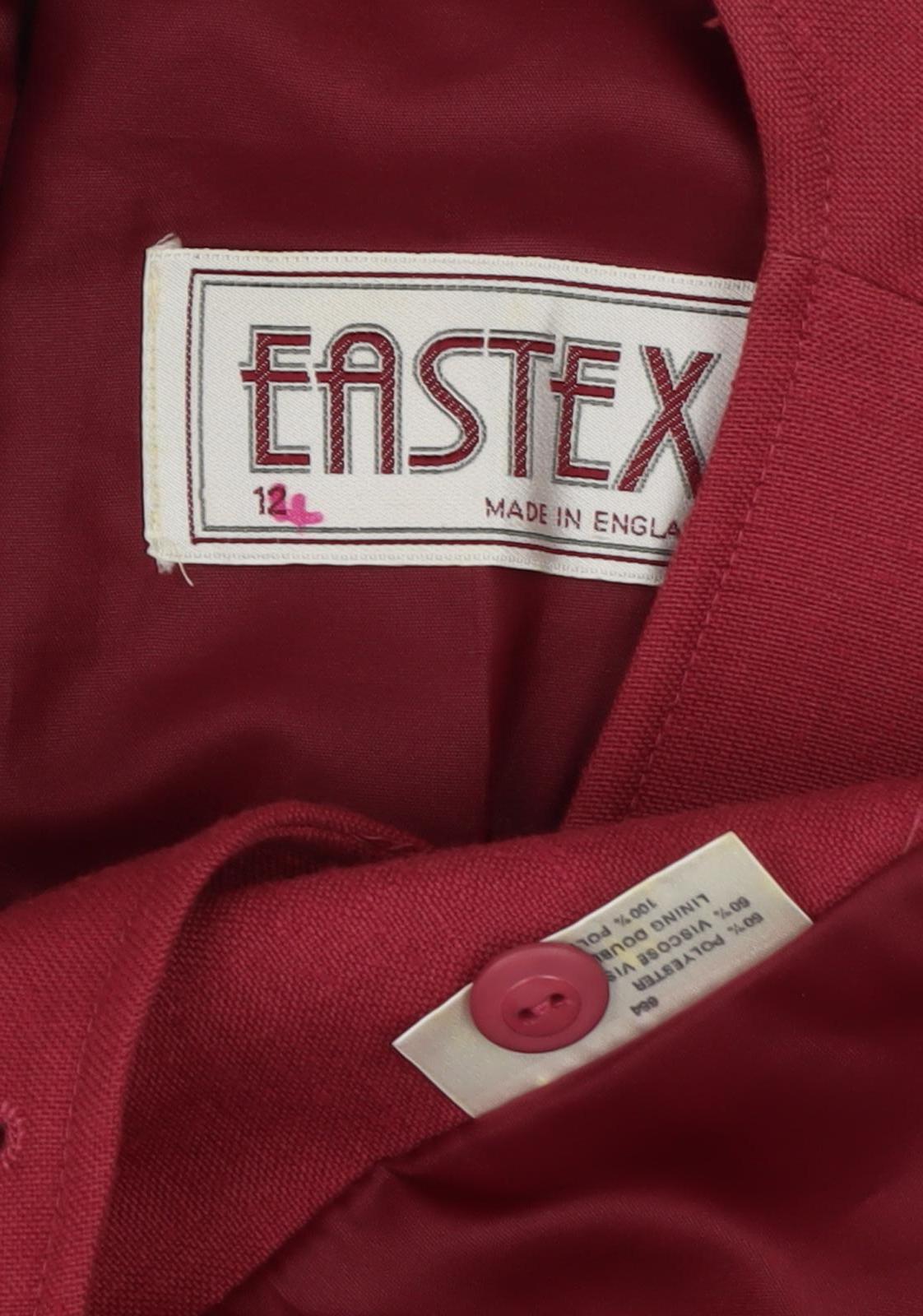 Eastex Women's Red Blazer, Size 12, Button Detail