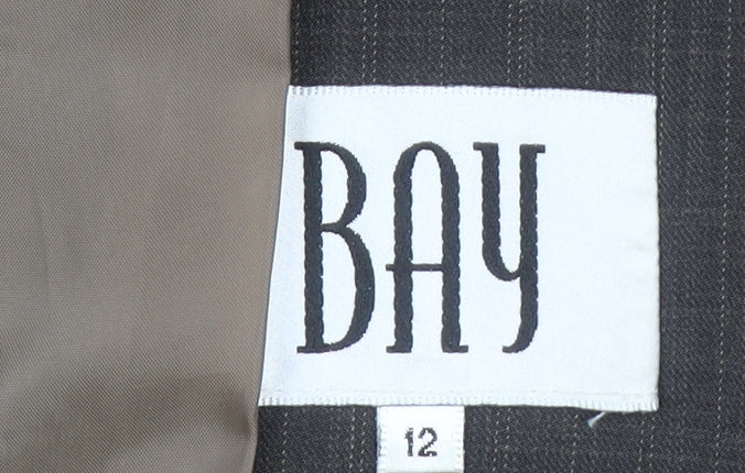 Bay Women's Grey Pinstripe Blazer Size 12