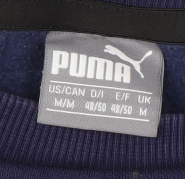 Puma Men's Blue Crew Neck Sweatshirt M - Logo Sportswear