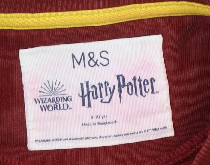 Marks & Spencer Boys Red Harry Potter Sweatshirt 9-10 Years