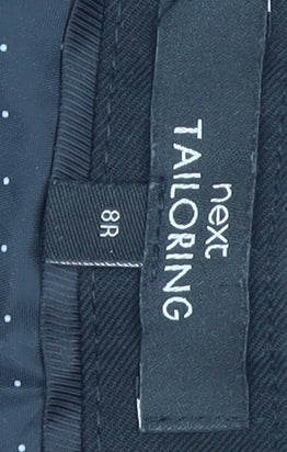 Next Women's Black Straight Trousers Size 8R - Workwear Essential