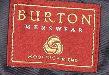Burton Menswear Men's Black Blazer, Size 42L