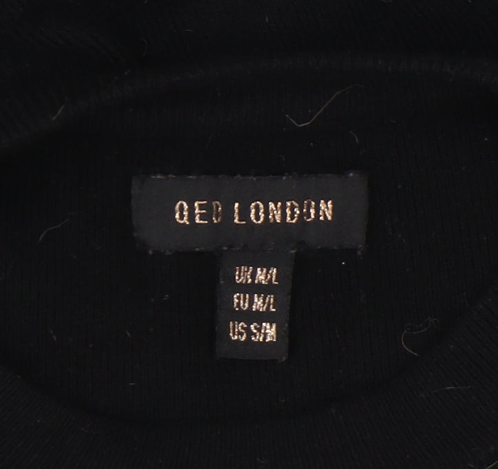 QED London Women's Black Pullover Jumper M/L