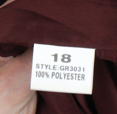 GOLD by Michael H Women's Blazer, Size 18, Burgundy
