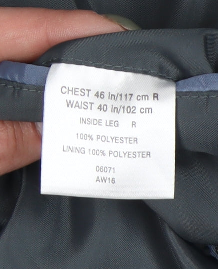 Greenwoods Men's Grey Regular Fit Blazer 46R