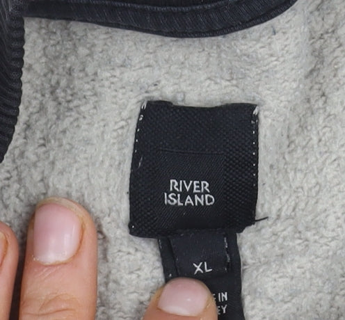 River Island Men's XL Multicoloured Pullover Sweatshirt