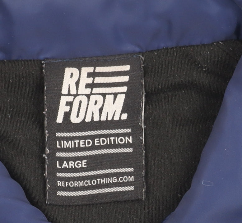 Reform Men's Blue Varsity Jacket Large Limited Edition