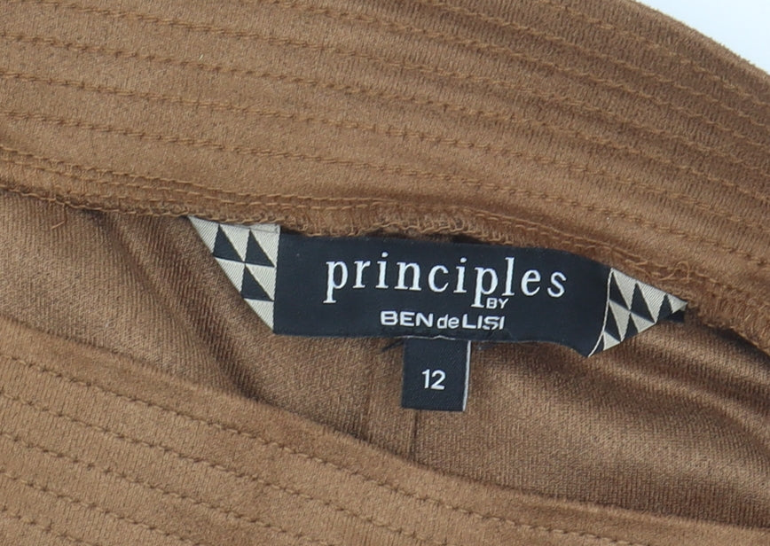 Principles by Ben de Lisi Women's Brown A-Line Skirt Size 12