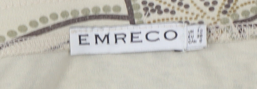 Emreco Women's Beige Paisley Skirt Size 12