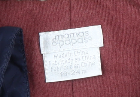 Mamas and Papas Unisex Blue Puffer Jacket, 18-24 Months