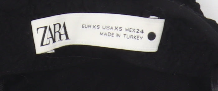 Zara Women's Black XS Slip Dress - Party Classic