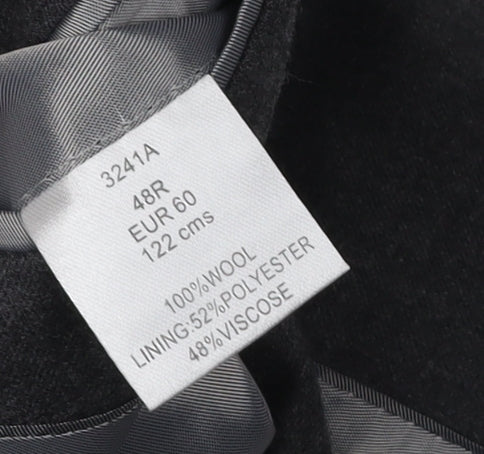 Brook Taverner Men's Grey Regular Fit Suit Jacket 48R