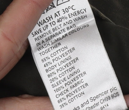 Marks & Spencer Women's Green Military Jacket Size 12
