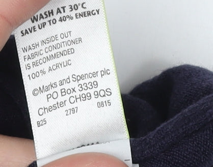 Marks & Spencer Women's Black Pullover Jumper Size 14