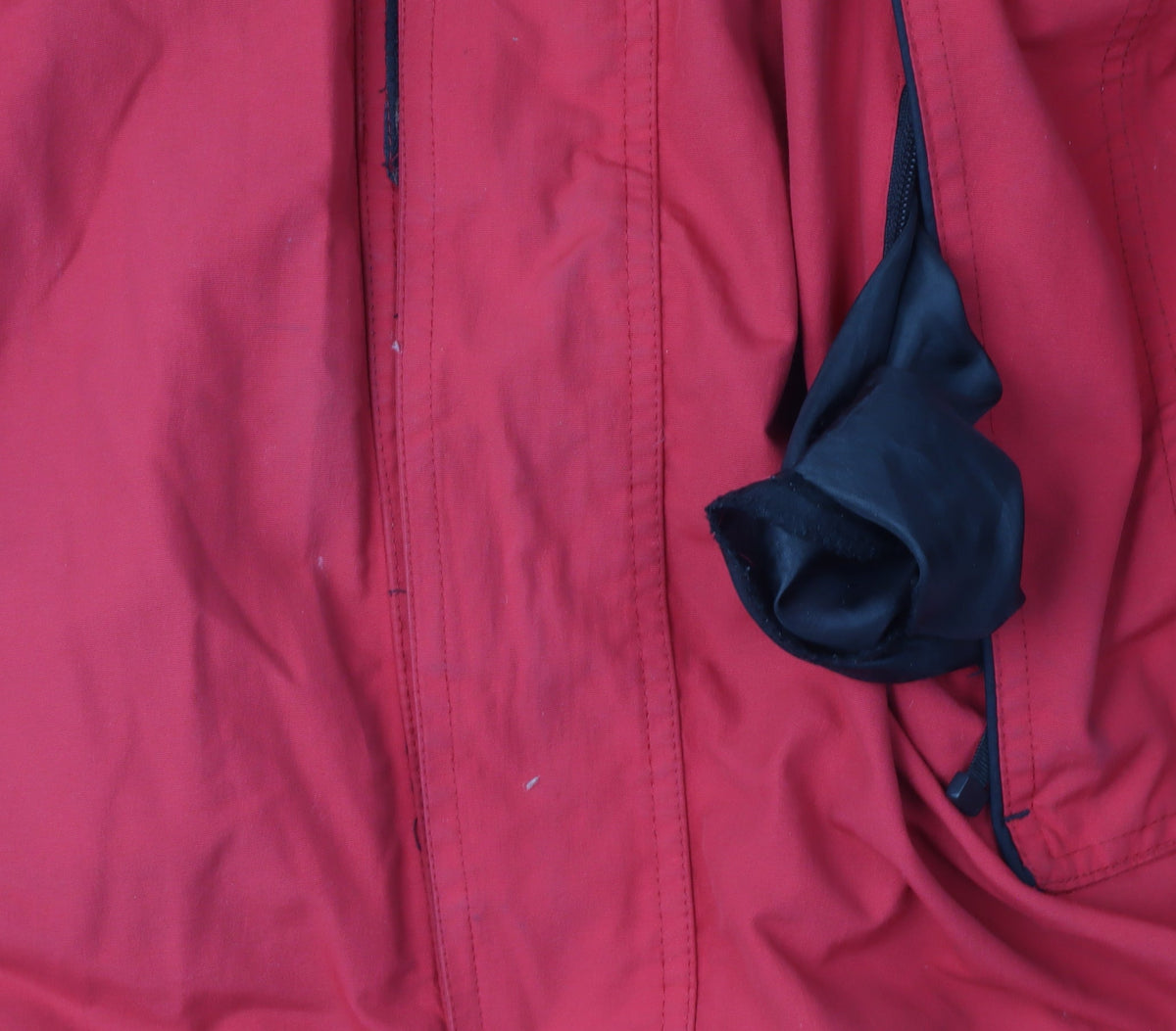 Crane Sports Red Hooded Parka Men's Jacket S
